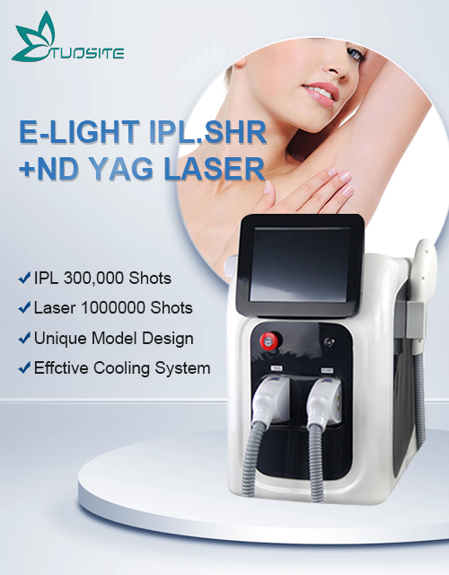 Portable 2 in1 Elight Laser Picosecond Tattoo Pigment Removal  Equipment