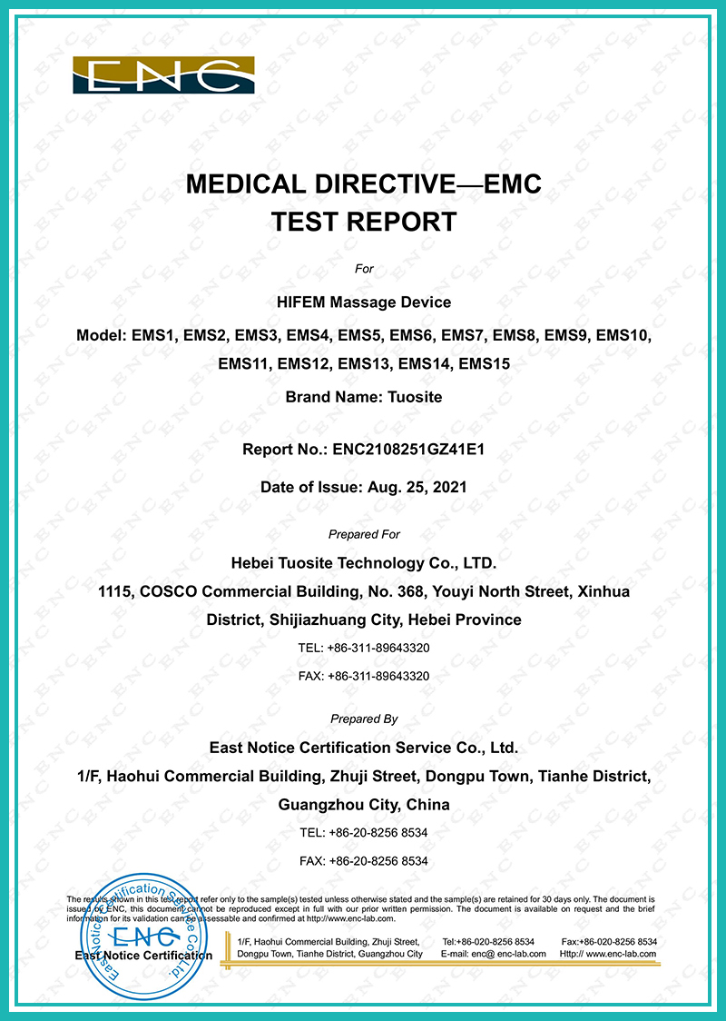 MEDICAL DIRECTIVE-EMC TEST REPORT