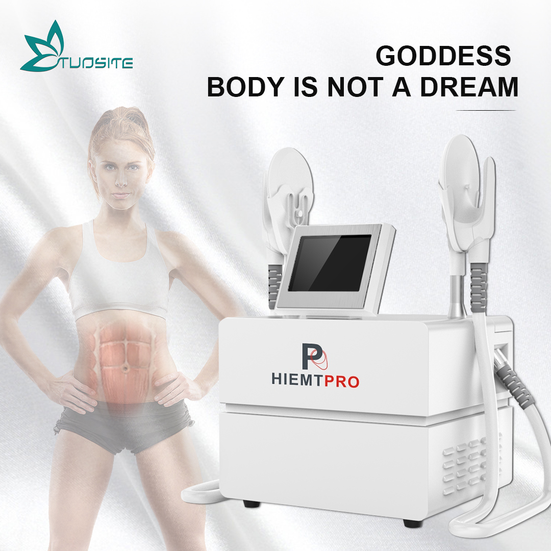 2022 New Arrival EMS Muscle Sculpting Machine 2 Handles Stimulator Weight Loss Machine for Fat Burning