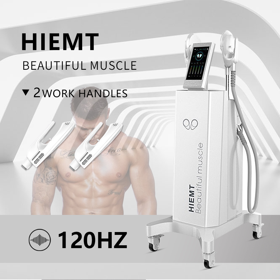2022 New Arrival EMS Muscle Sculpting Machine 2 Handles Stimulator Weight Loss Machine for Fat Burning