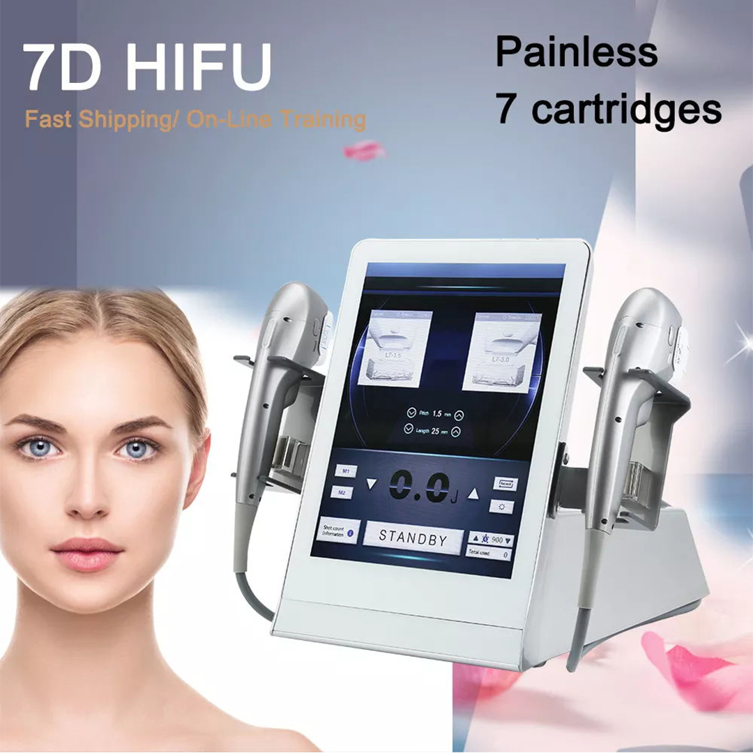 Best 7D Hifu Machine for Body Slimming and Facial Lifting with 7 Cartridges