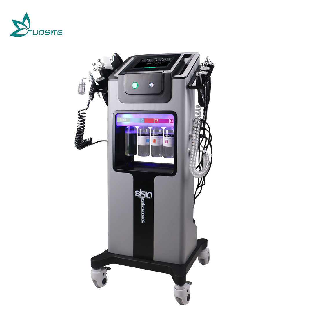 Beauty Salon Use 9 in 1 Hydro Microdermabrasion Wrinkle Removal Skin Whitening Facial Skin Care Beauty Machine