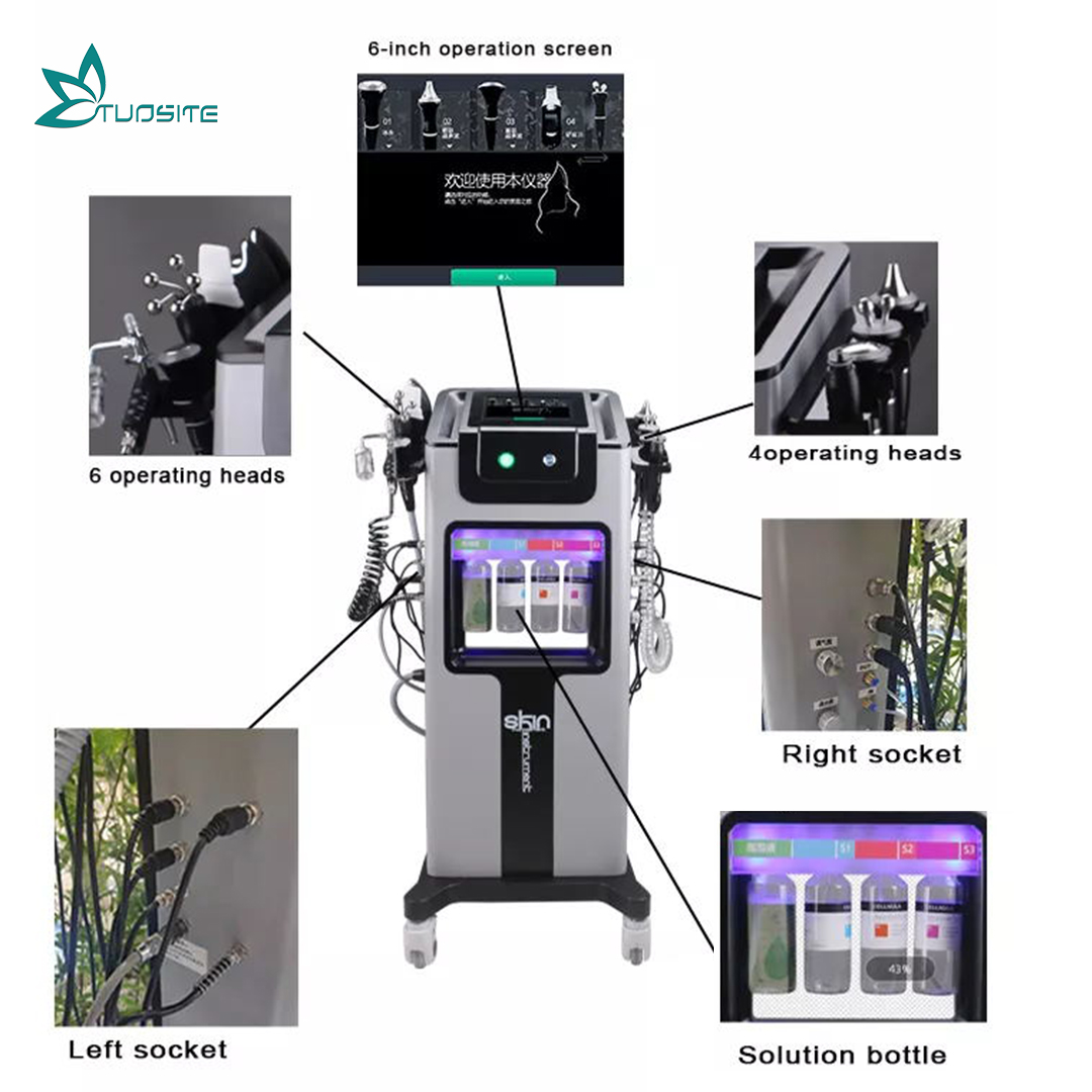 Portable Hydra Machine H2O2 Skin Treatment Machine Hydrogen Oxygen 7 in 1 Oxygenation Machine Skin Care
