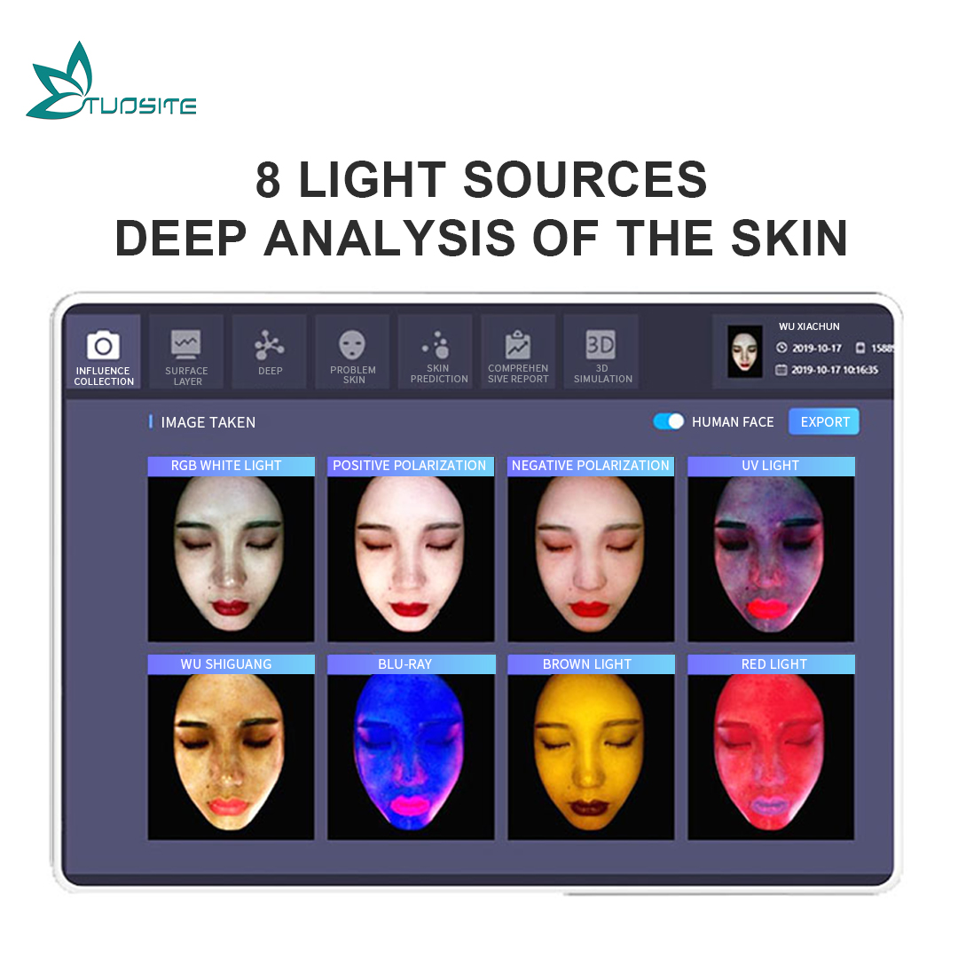 Portable 3D Deep Facial Skin Analyzer Beauty Equipment
